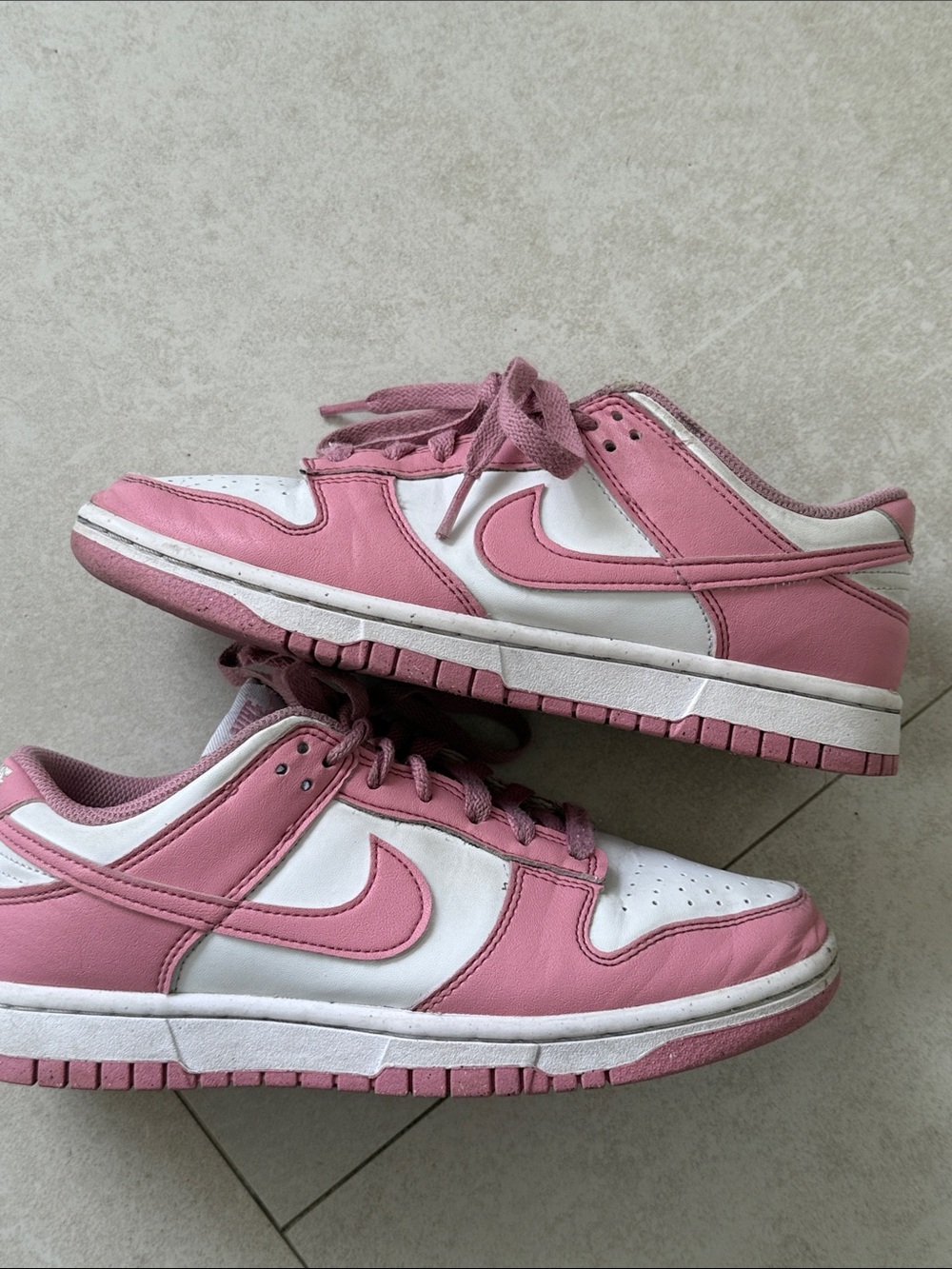 Nike Dunk Women’s Pink and White Low-Top Sneakers